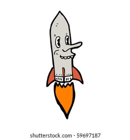 happy missile cartoon