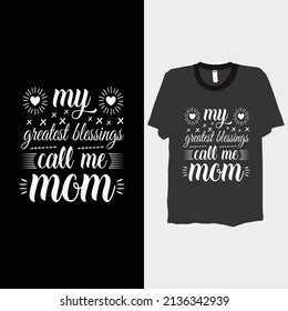 Diseño de camisetas del Día de la Madre Feliz