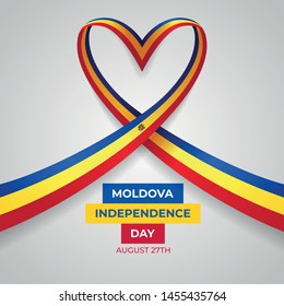 Happy Moldova Independence Day Vector Template Design Illustration