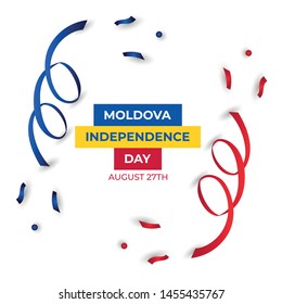 Happy Moldova Independence Day Vector Template Design Illustration