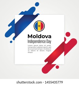 Happy Moldova Independence Day Vector Template Design Illustration