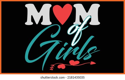 Happy Mom, Mommy, Ma, Mother’s Day T-shirt Design.