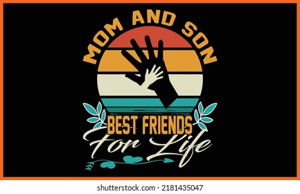 Happy Mom, Mommy, Ma, Mother’s Day T-shirt Design.