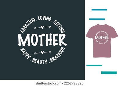 Happy mom t shirt design