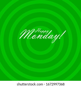 happy monday, beautiful greeting card background or banner with classic theme. design illustration