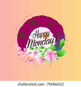 happy monday, beautiful greeting card