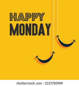 happy monday beautiful vector illustration