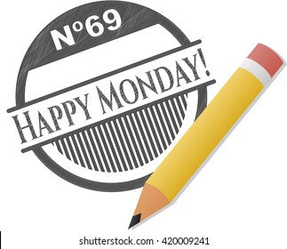Happy Monday! draw (pencil strokes)