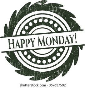 Happy Monday! rubber grunge seal