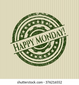 Happy Monday! rubber grunge seal