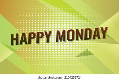 Happy Monday Word Concept Vector Illustration Stock Vector (Royalty ...