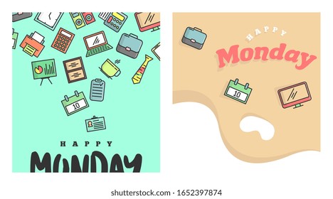 Alles Gute vom Montag bis zur Arbeit, Hintergrundgrafik