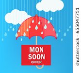 Happy Monsoon Season design, Vector Illustration.