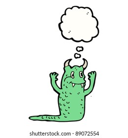 happy monster cartoon