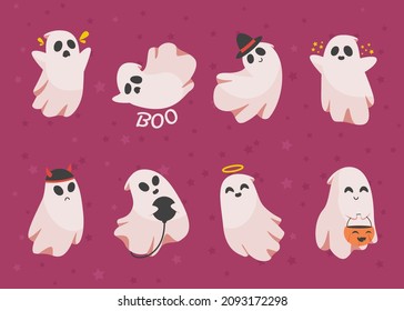Happy monster character for novel and story. Vector illustration flat style bat for designer create banner, web page, card or novel and story.