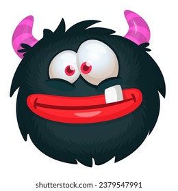 Happy monster Illustration isolated on white 