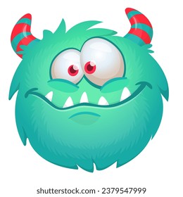 Happy monster Illustration isolated on white 