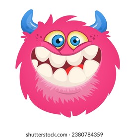 Happy monster Illustration isolated on white 