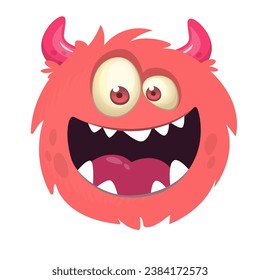 Happy monster Illustration isolated on white 