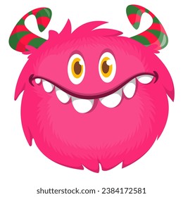 Happy monster Illustration isolated on white 