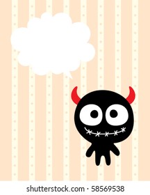 happy monster message tag