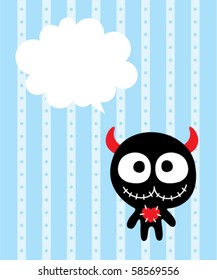 happy monster message tag