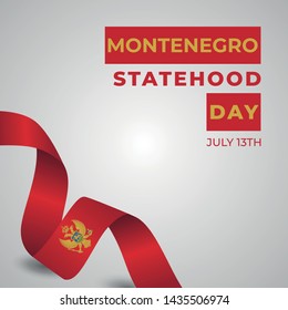 Happy Montenegro Statehood Day Vector Template Design Illustration