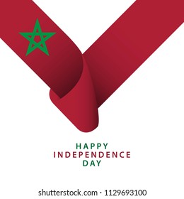 Happy Morocco Independence Day Vector Template Design Illustrator