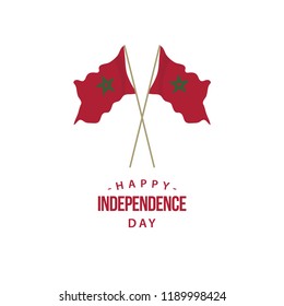 Happy Morocco Independence Day Vector Template Design Illustration