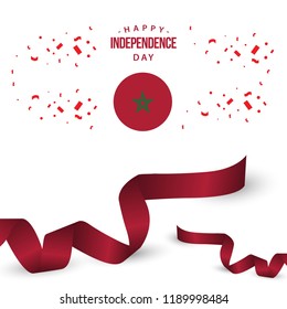 Happy Morocco Independence Day Vector Template Design Illustration