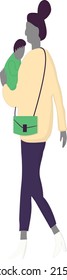 Happy mother day activity illustration