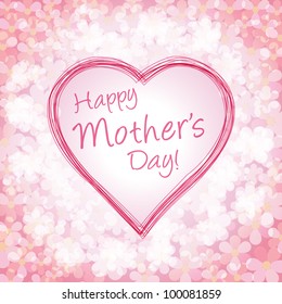 Happy Mother Day Background, Vector Illustration