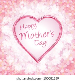 Happy mother day background, vector illustration