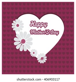 Happy mother day background, vector illustration