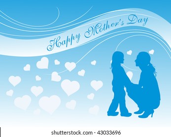 happy mother day background, vector illustration