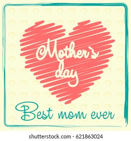 Happy mother day background, vector illustration