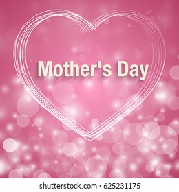 Happy mother day, bokeh background