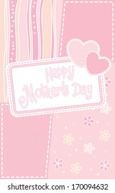 Happy Mother day Card. Vector illustration