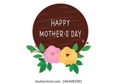Happy mother day celebration. banner layout design
