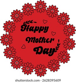 Happy Mother Day Font Calligraphy Vector Image