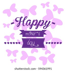 Happy mother day graphic design, Vector illustration