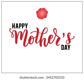 Happy Mother Day, Hand Drawn Illustration of Happy Mother's Day, Happy Mothers Day, Typography of Mothers Day, Editable, Hand drawn illustration of flower, Design, I love you Mom, You are best, Mom