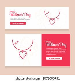 happy mother day, holiday background. can be use for sale advertisement, backdrop. vector