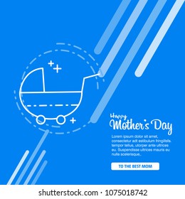 happy mother day, holiday background. can be use for sale advertisement, backdrop. vector