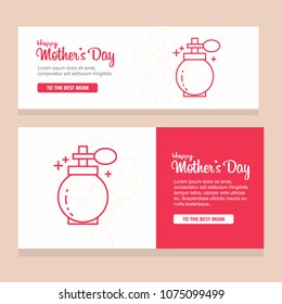 happy mother day, holiday background. can be use for sale advertisement, backdrop. vector