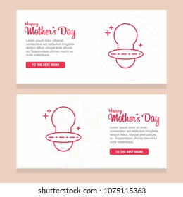 happy mother day, holiday background. can be use for sale advertisement, backdrop. vector
