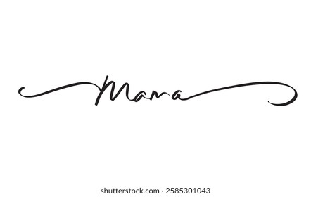 happy mother day mama text font calligraphy hand written lettering script black color object icon may month 2025 year love family parent gift beautiful female woman mother lady spring greeting happy 