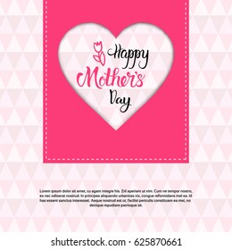 Happy Mother Day, Spring Holiday Greeting Card Banner Flat Vector Illustration