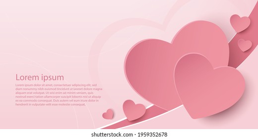 happy mother day and valentine's banner design. mockup and templates to create greeting, cards, magazines, cover, poster and banners etc. vector illustration