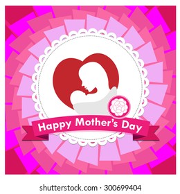 Happy mother day vector
